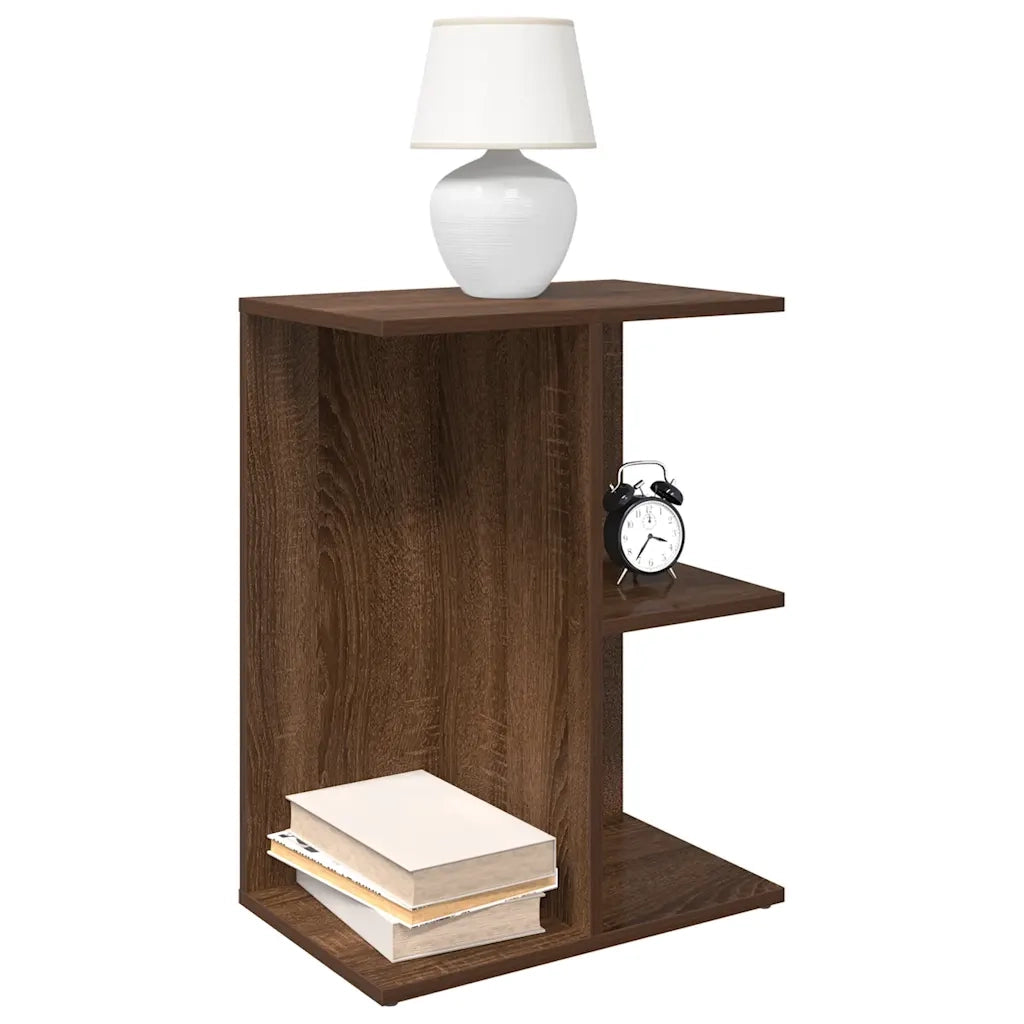 Comodino Rovere Marrone 40,5x31x60 cm in Legno Multistrato 858662