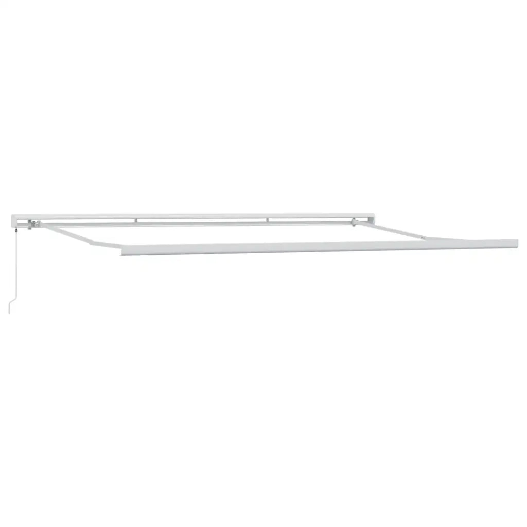 Tenda Retrattile Antracite e Bianca 4x3 m Tessuto e Alluminio 3216125
