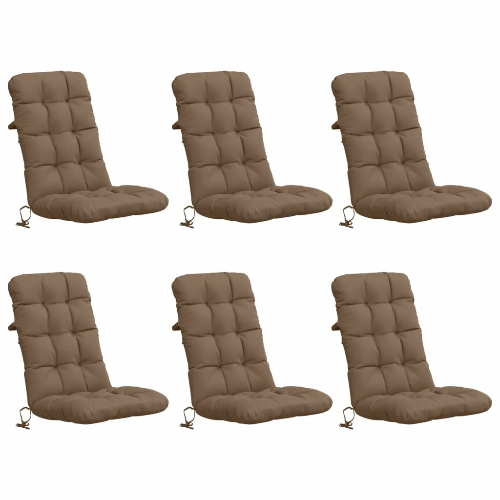 Cuscini per Sedia Alta in 6 Pezzi VIANEN 6 pcs 100% Poliestere 953754