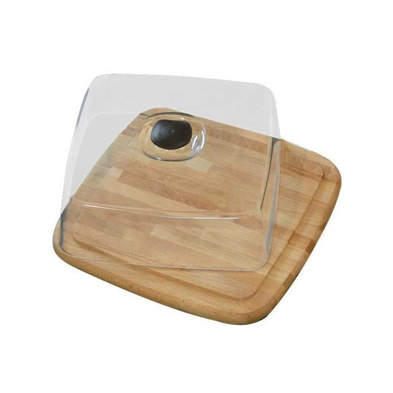 Contenitore Formaggio Quadro Legno cm 31X31 Checco