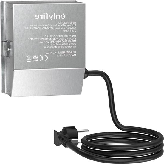 Griglia elettrica in acciaio inossidabile per spiedini BBQ rotisserie 2,5-3RPM 50-60Hz 4Watt - 220V/240V