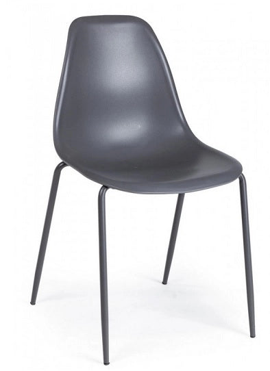 SEDIA IRIS PLASTICA GRIGIO - BIZZOTTO ANDREA