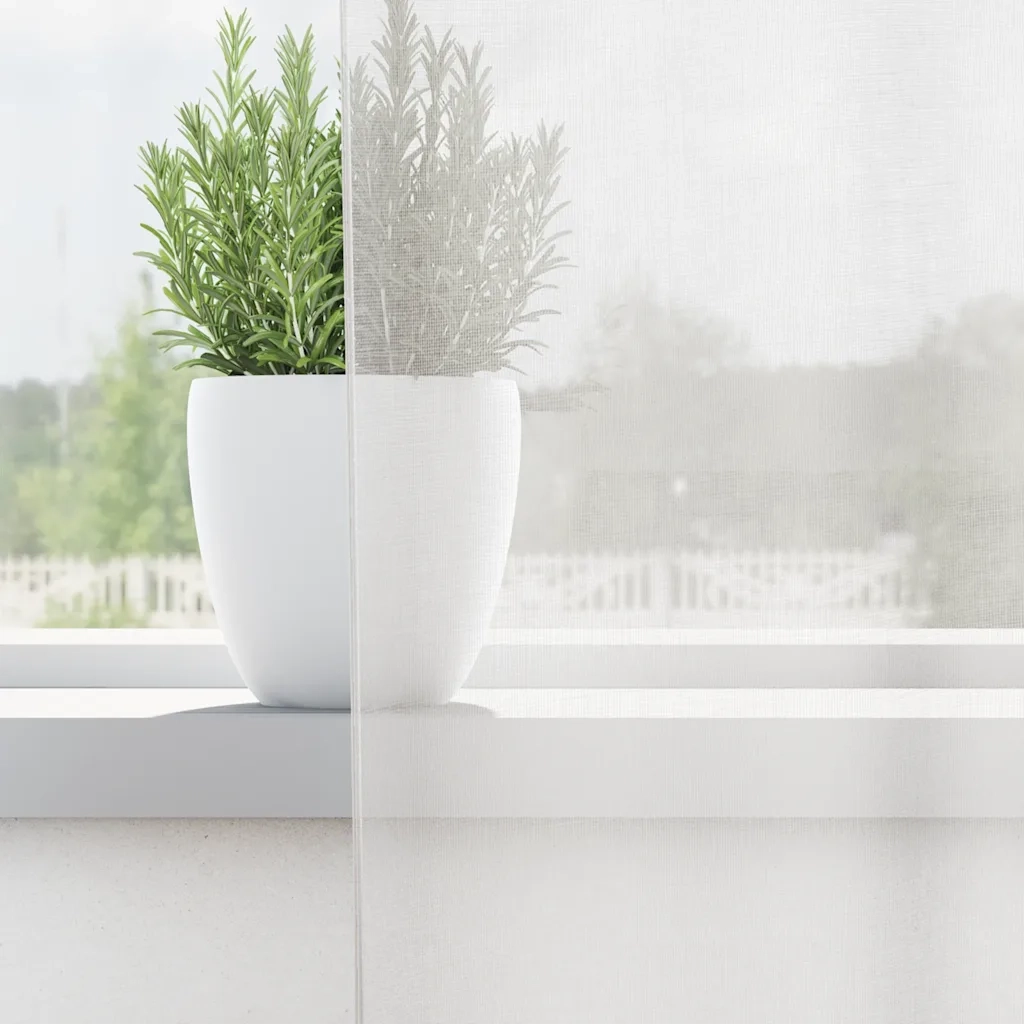 Tende in Voile con Occhielli 2 pz Bianco 4102154