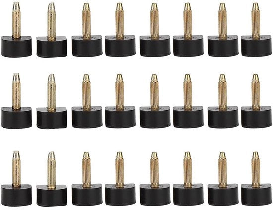 Impianti di sostituzione per mule 24pz - Punti di sostituzione per mule alta - Set di riparazione per mule - Riduzione del rumore - Forma U 8/9/10/11/13mm - Facili da sostituire