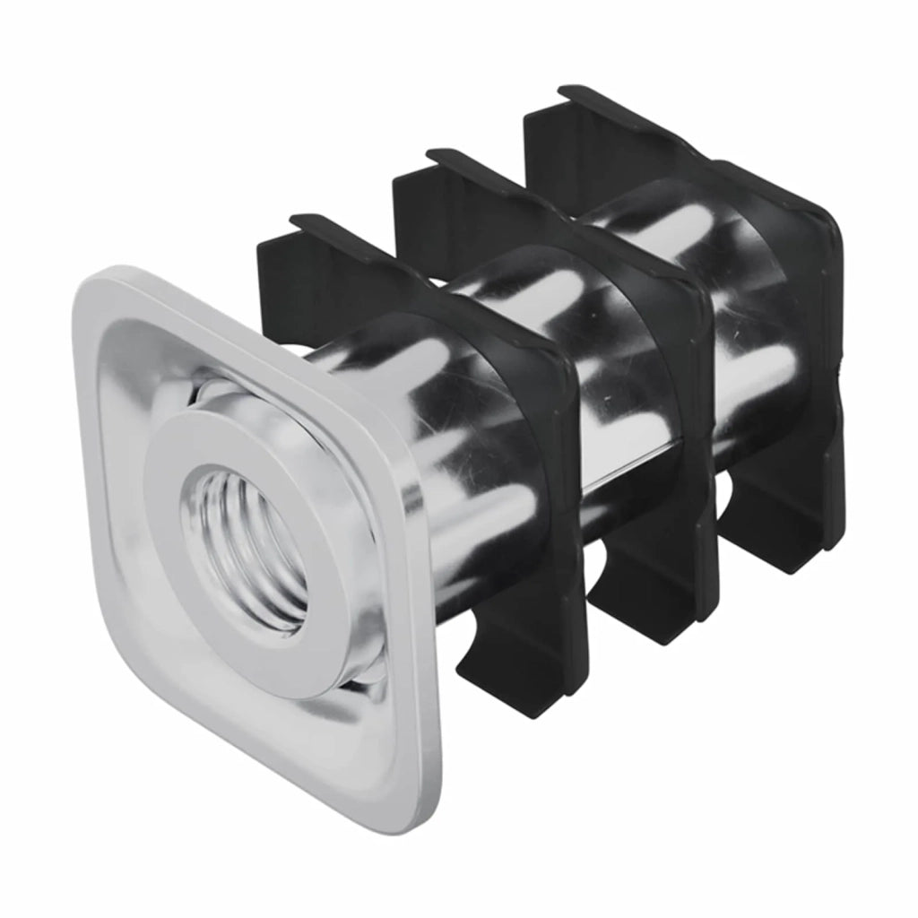 Inserto per tubo filettato 12 pcs Nero e Argento 864851