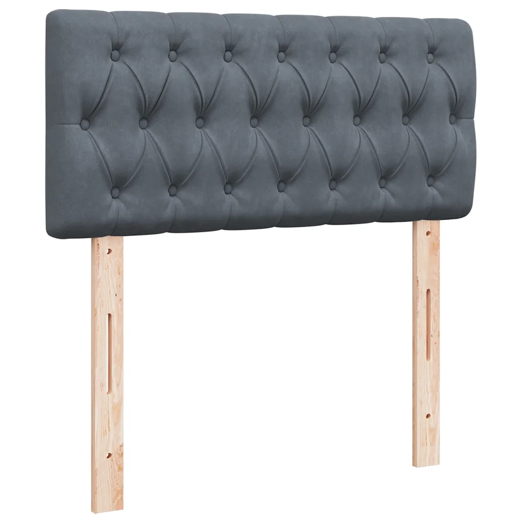 Struttura Letto Pouf con Materasso 180x200 cm in Velluto 3312657