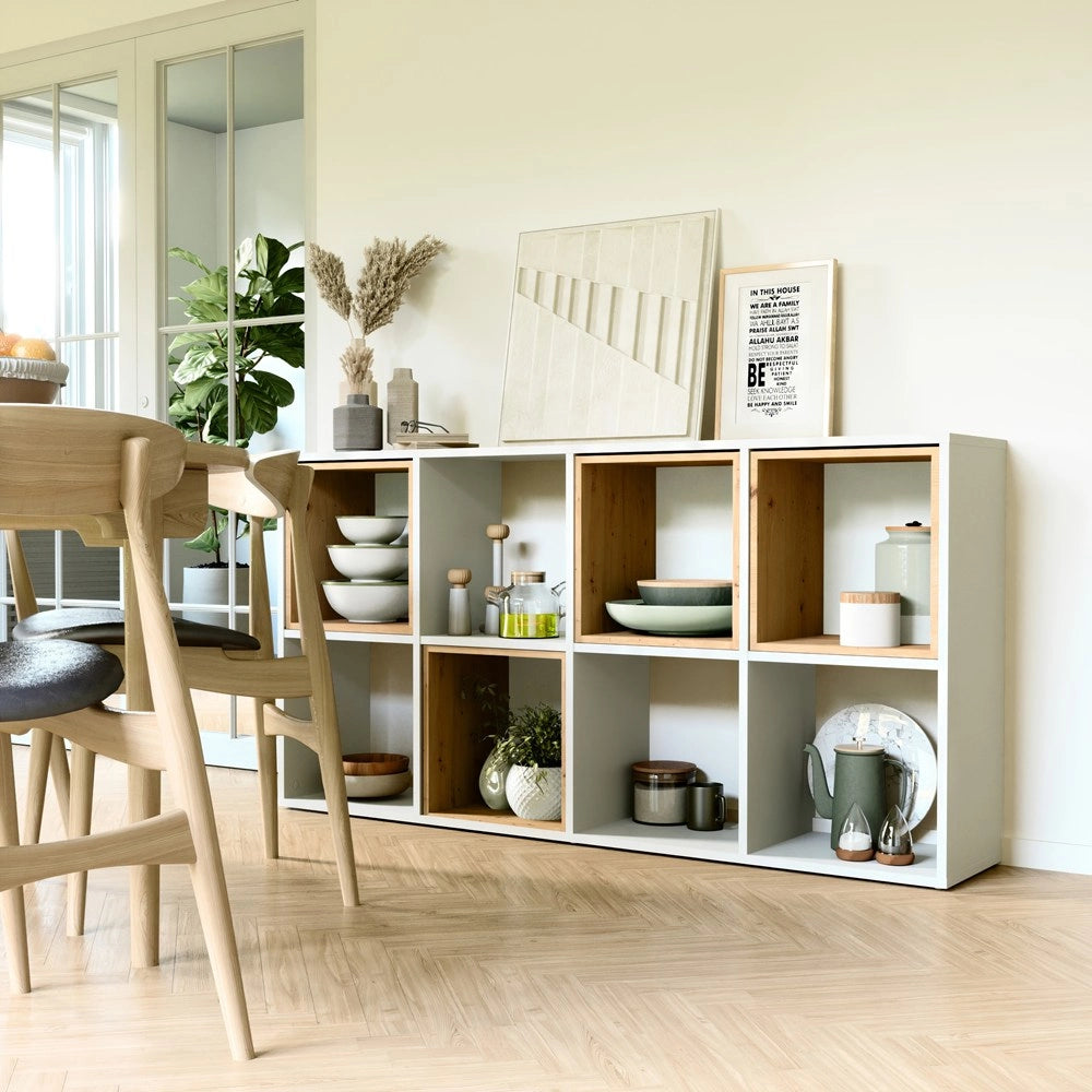 Scaffale MALAX 2x4 bianco libreria moderna