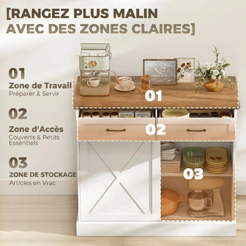 Tavolo da cucina centrale ¨C Minimal ¨C Bianco