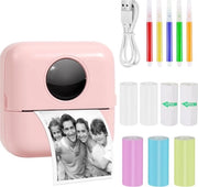 Stampante di etichette - Crea etichette - Stampante di etichette mini - Bluetooth - Rosa