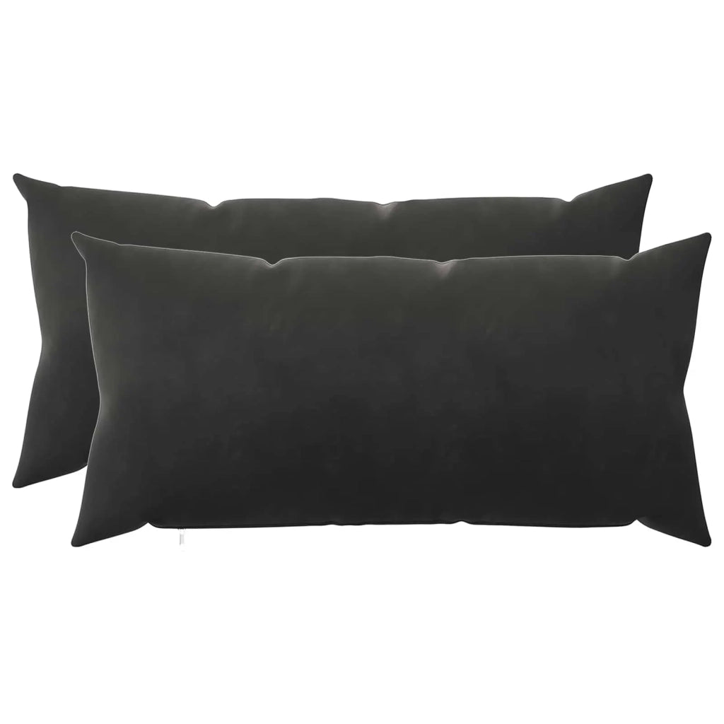 Federa 2 pcs HEERLEN Nero 40 x 80 cm Velluto 909826