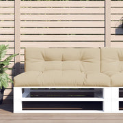 Cuscini per Pallet 2 pz Beige in Tessuto 360736