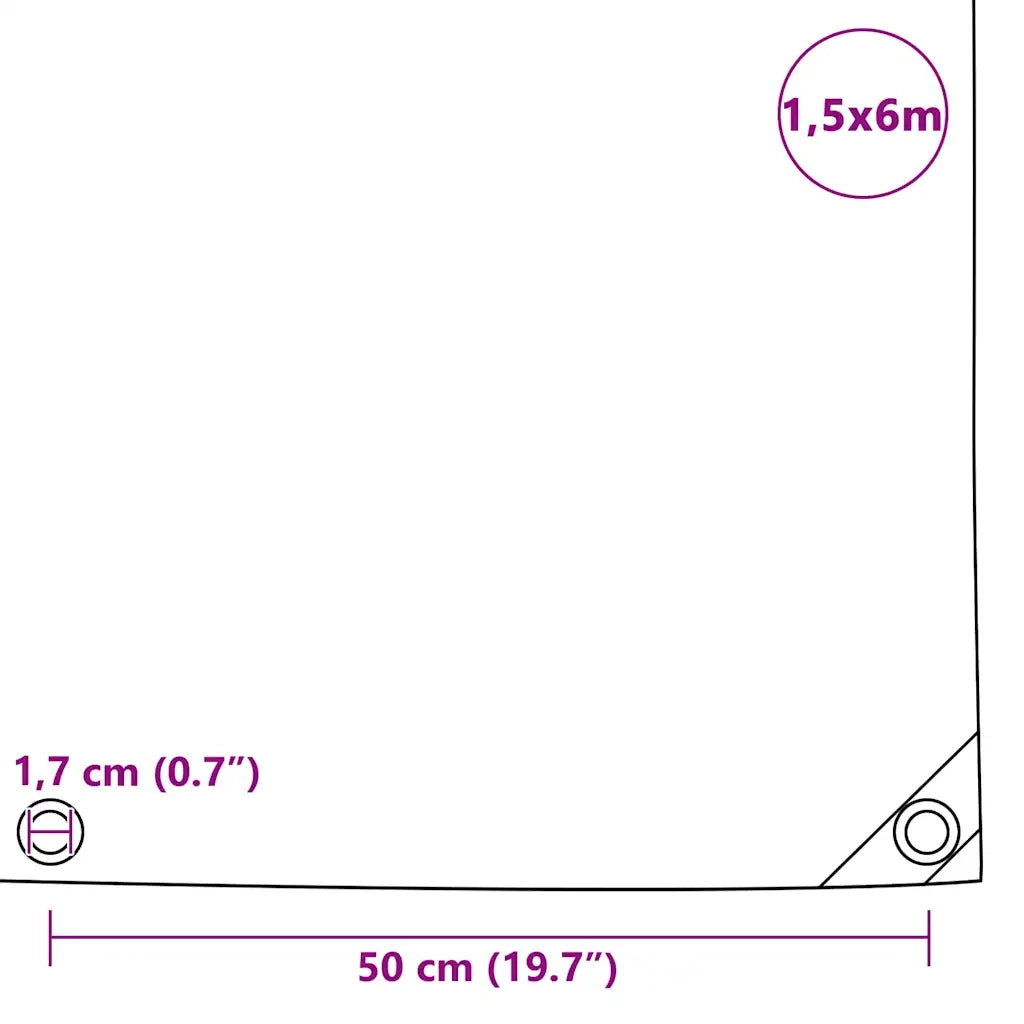 Telone 650 g/m2 1,5x6 m Grigio