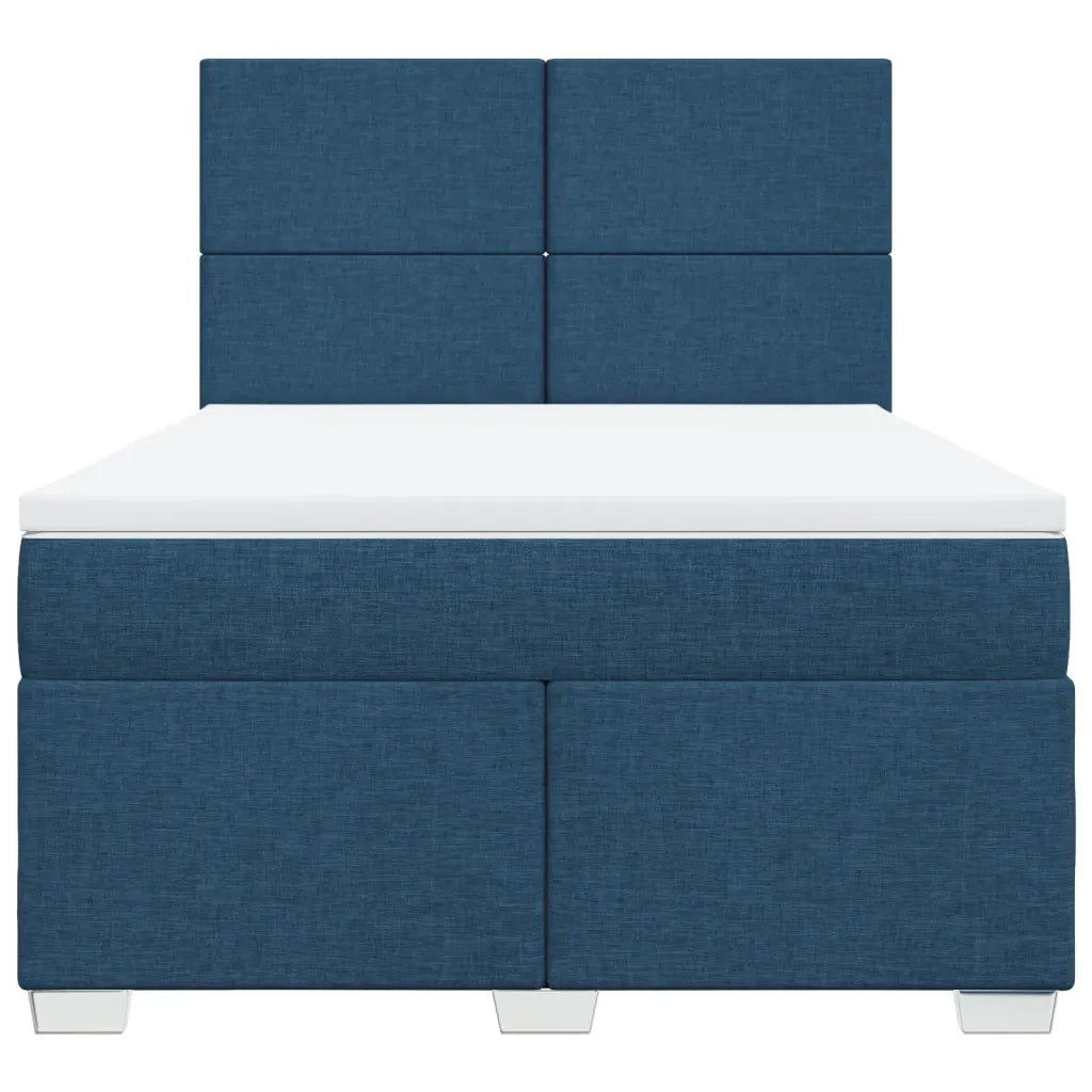 Giroletto a Molle con Materasso Blu 140x200 cm in Tessuto 3290510