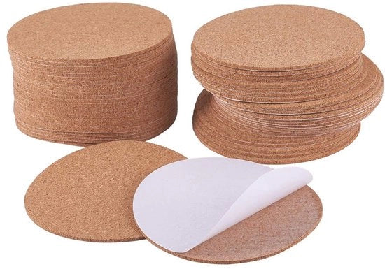 Pannelli di isolamento 50 pezzi - Autoadesivi - Isolanti rotondi - Supporti - Pavimenti/Muri - 10 x 0,2 cm - Progetti di fai da te - Pannelli di isolamento