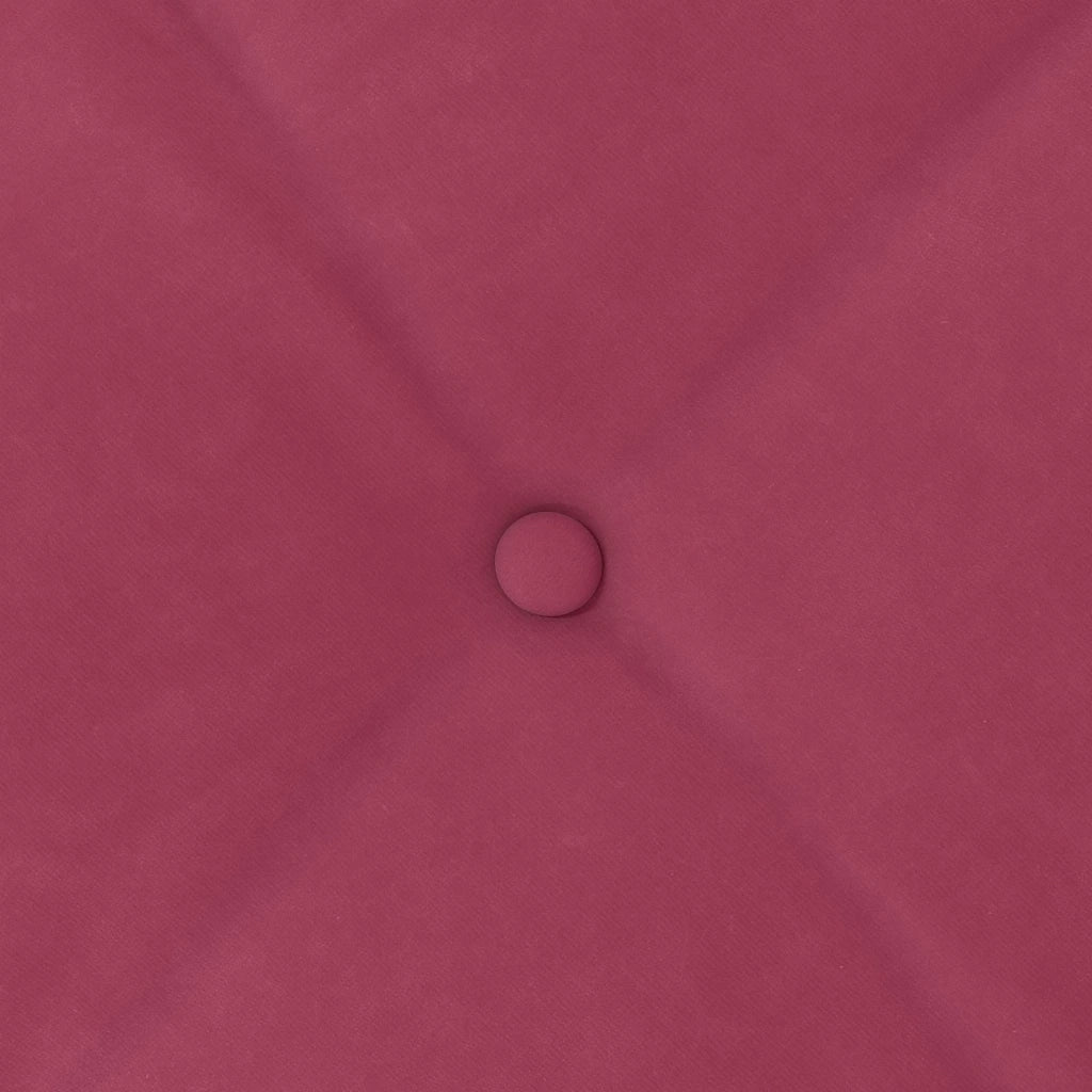 Cuscino per Schiena | Cuscino dorsale Rosso Vino 50 x 45 cm Tessuto in Cords
