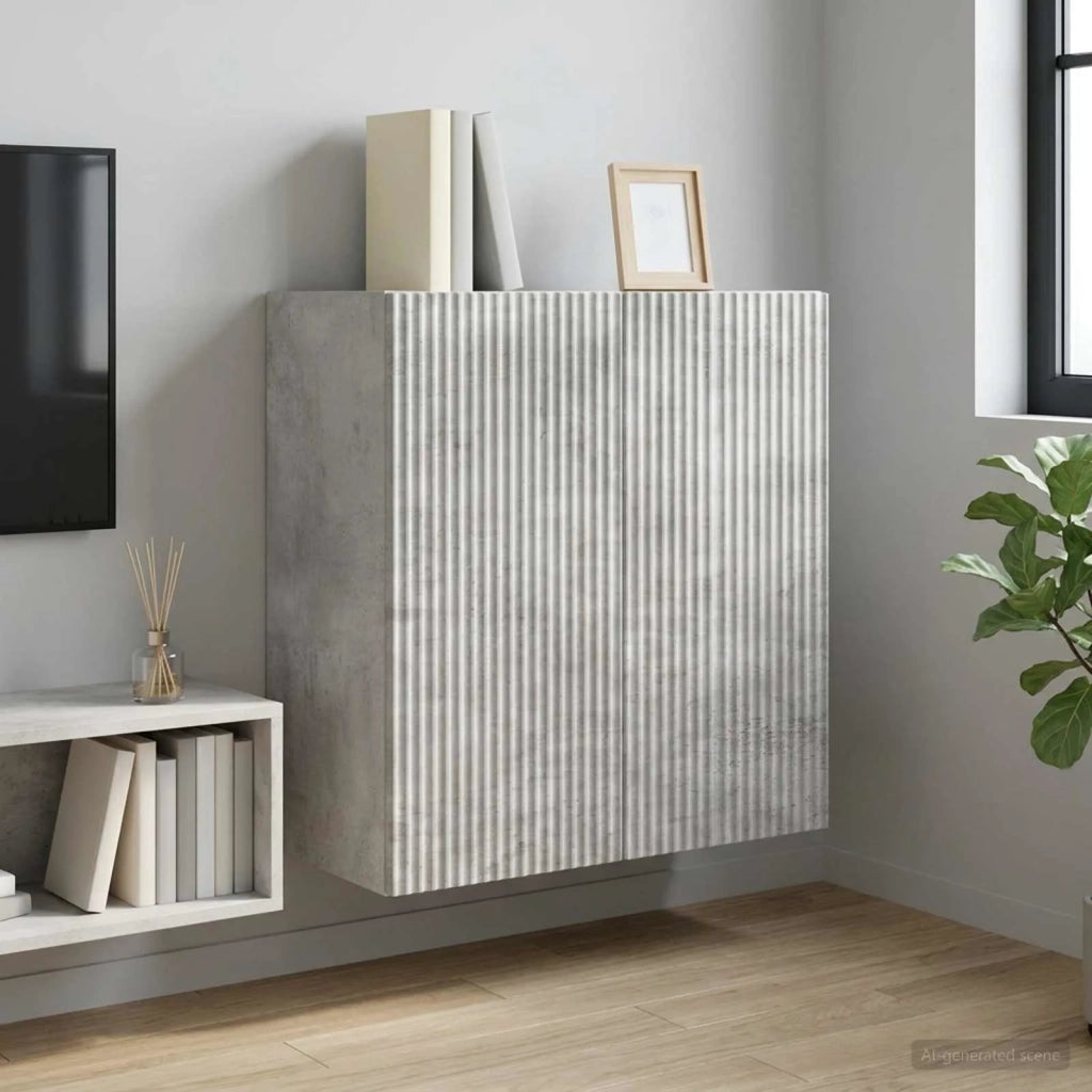 Mobiletto a muro Grigio Cemento 59 x 31 x 60 cm 898408