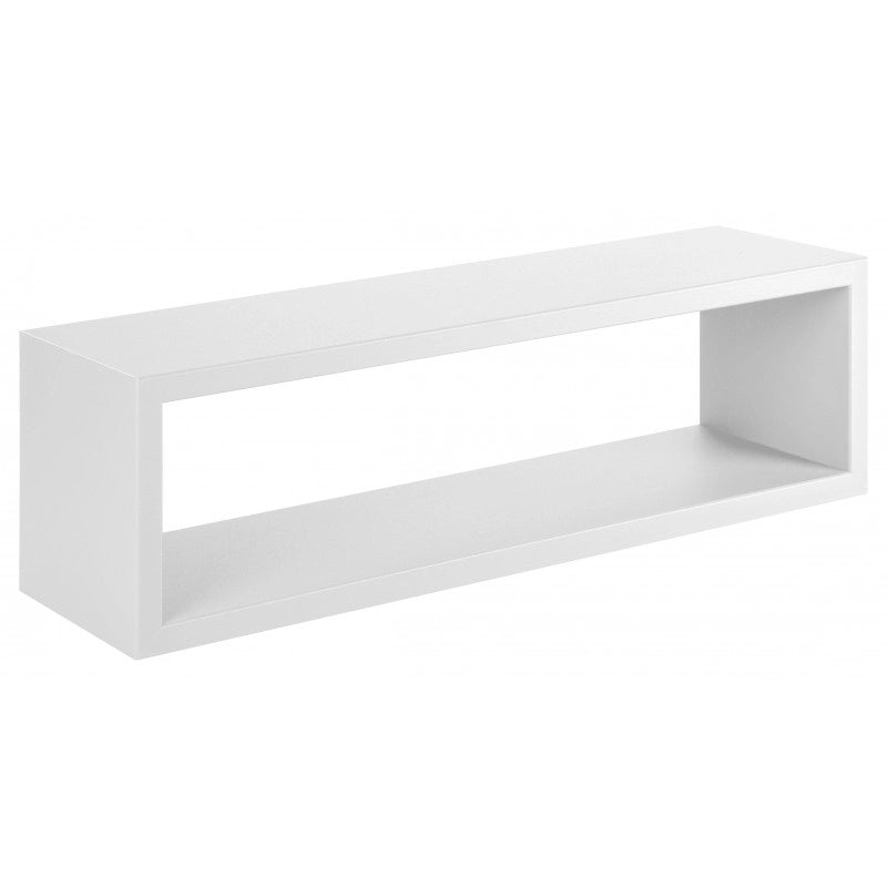 Mensola da Muro Regolo, Pensile Bagno, Mensola da Parete, Scaffale da Parete, 60x17 p15.5 cm, Bianco - Made in Italy