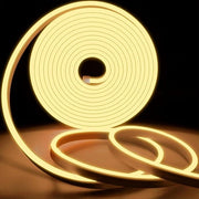 Striscia LED Neon Flessibile Calda Bianca - 2m Impermeabile Con Alimentatore E Controller Per Interno E Esterno