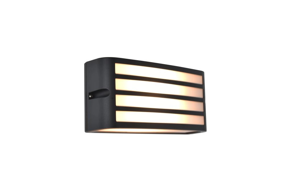 Applique esterna Lutec ZEBRA E27 25W alluminio grigio
