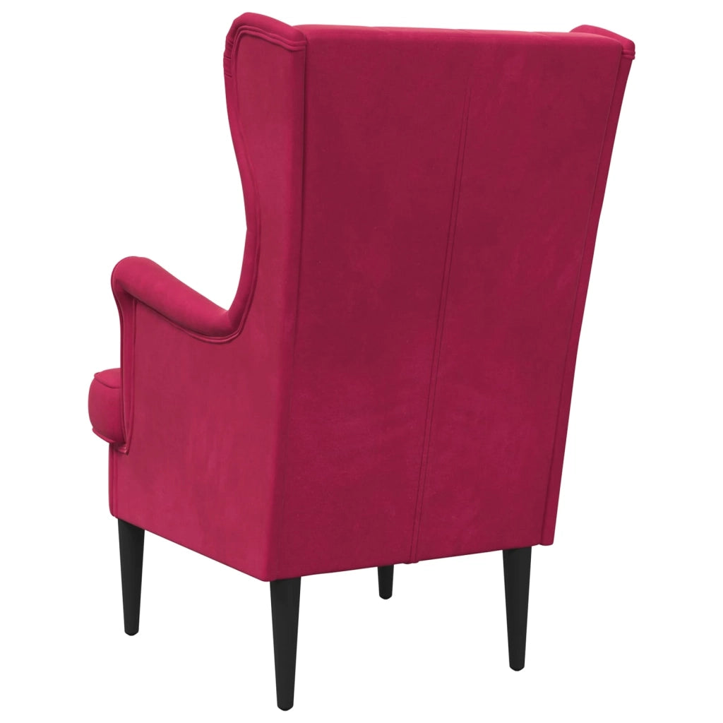 Poltrona | Sedia Relax Rosso Vino Velluto