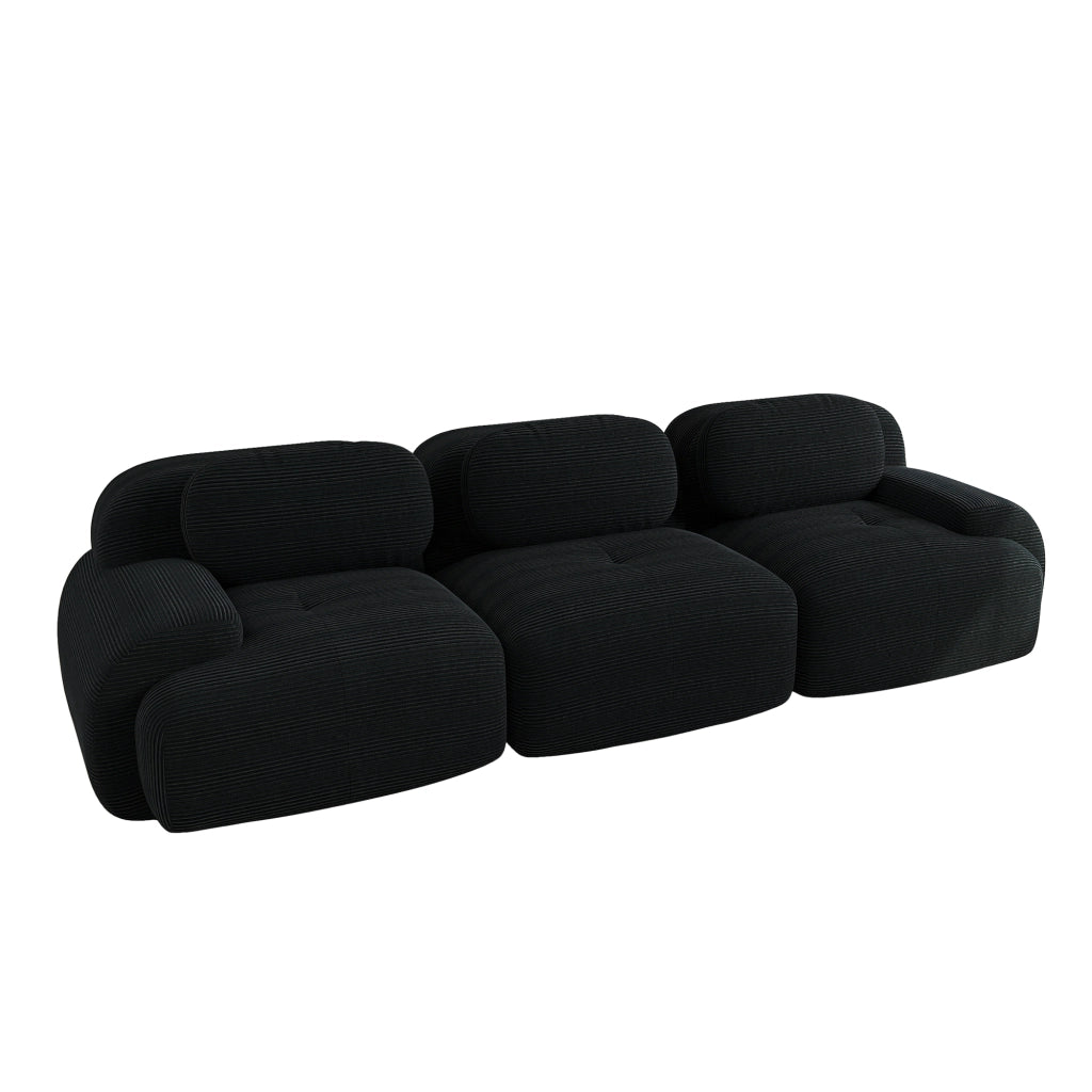 Sofa 3 posti in velluto - Zephmum - Modulare, antiscivolo, senza montaggio