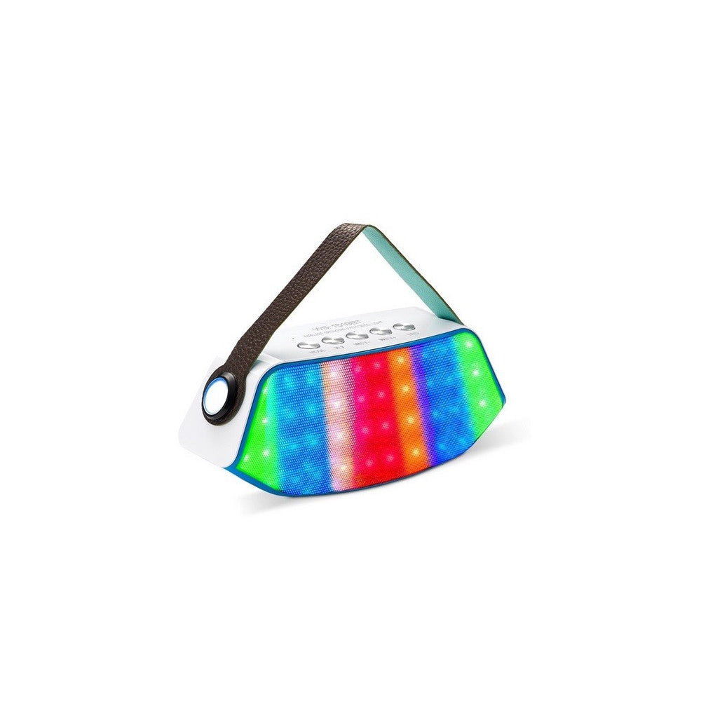 Trade Shop - Cassa Speaker Bluetooth Portatile Led Usb Vivavoce Radio Fm Smartphone Ws1518bt -