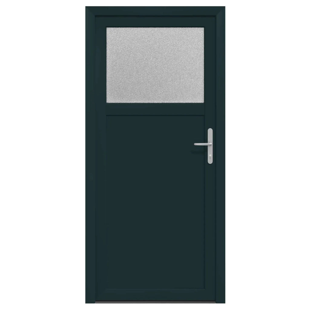 Porta d'ingresso laterale Antracite 88 x 198 cm PVC 3445754