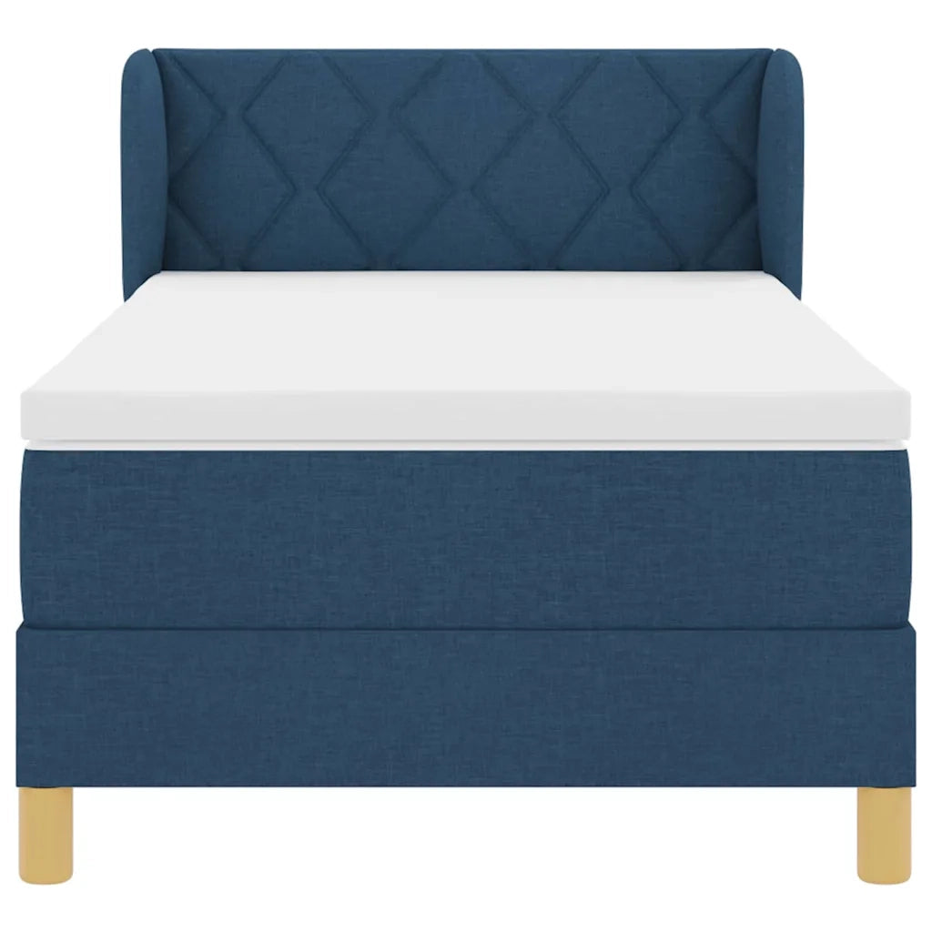 Letto a molle con materasso Blu 100 x 200 cm Tessuto 3340268