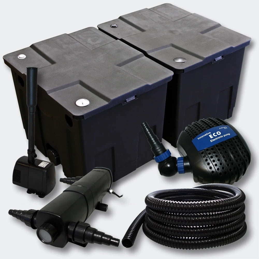Kit di filtrazione per laghetto da 60000 l pompa UVC ecologica da 36 Watt fontana 4216495