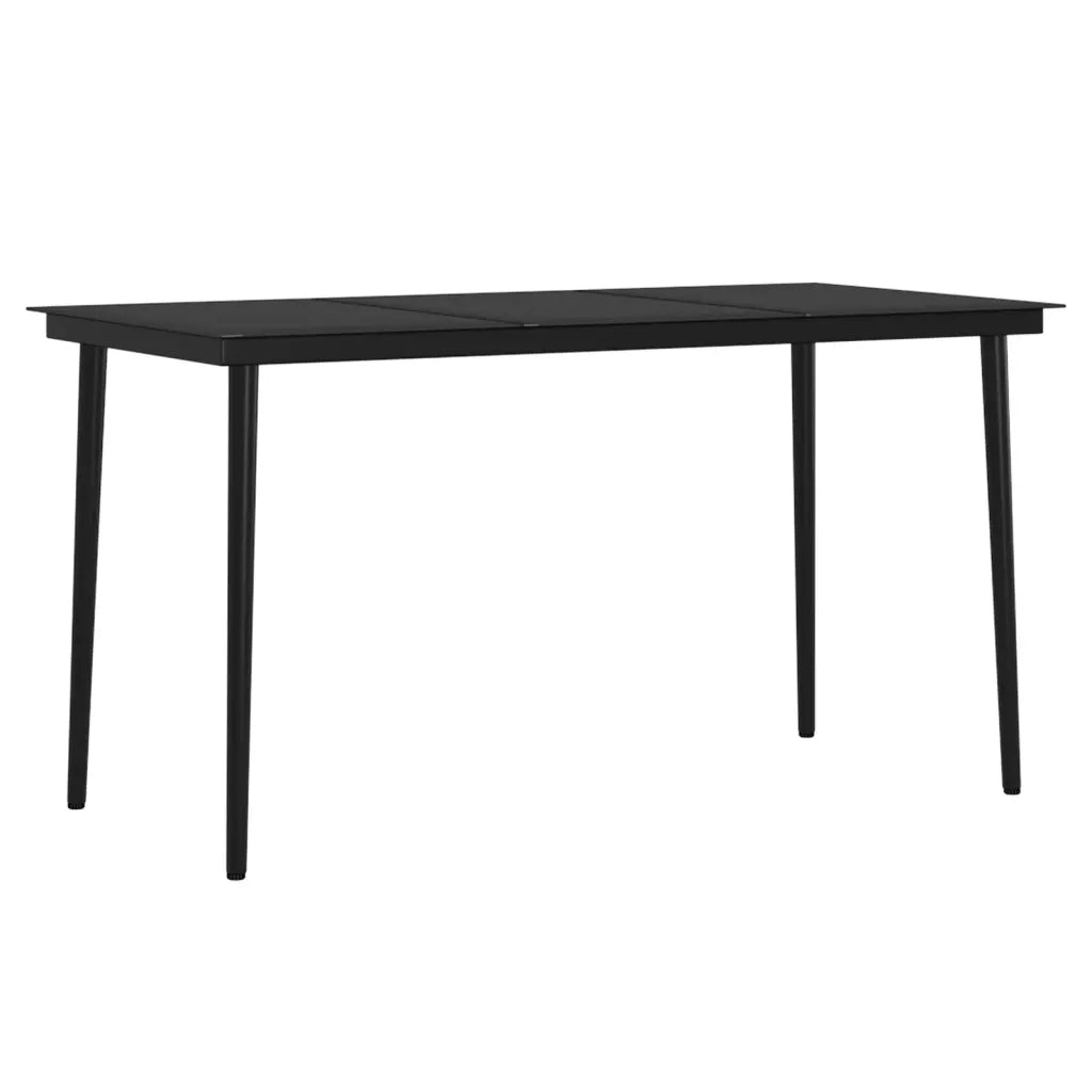 Set da Pranzo da Giardino 5 pz con Cuscini Beige e Nero 3099319