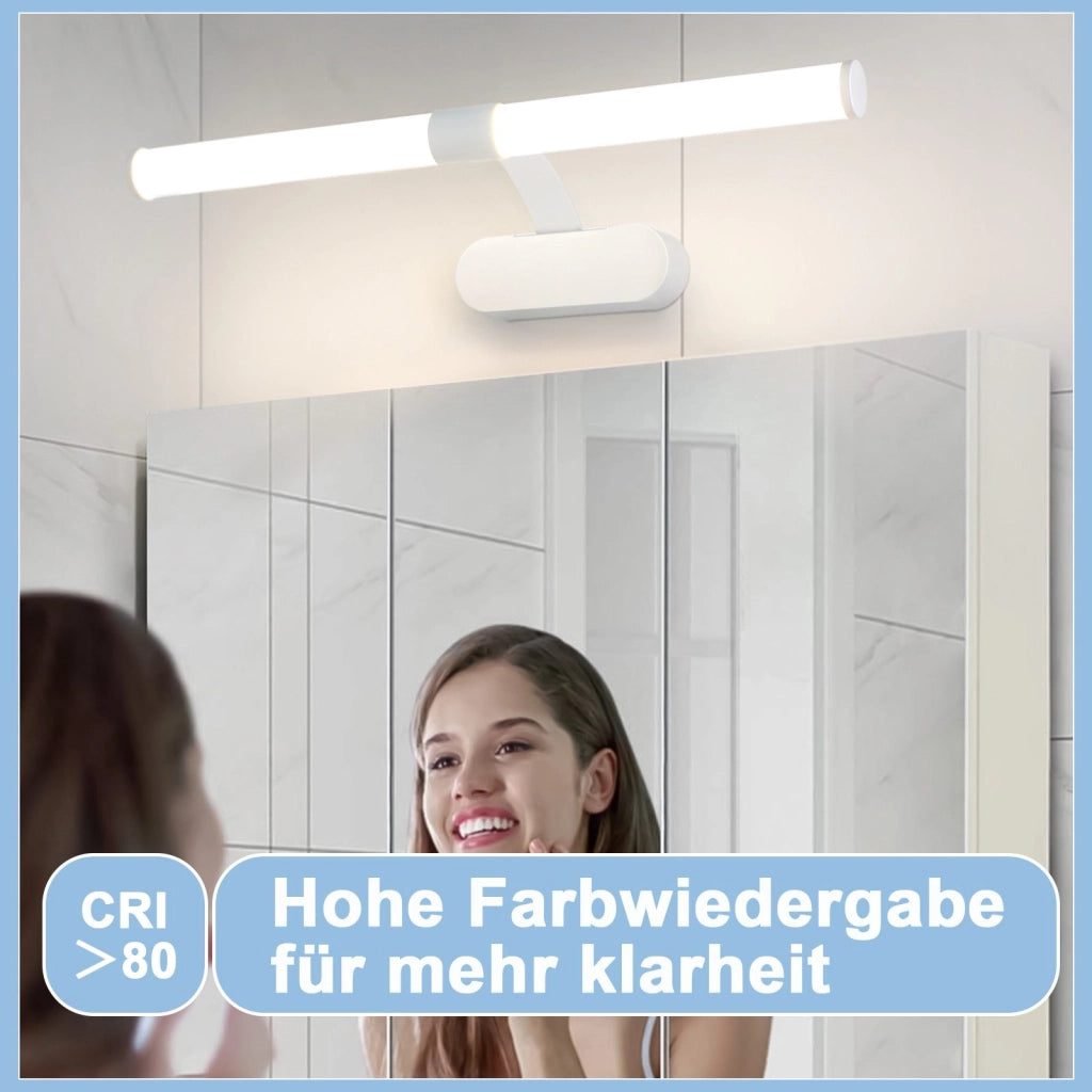 ZMH Lampada da parete a LED per specchio da bagno 60 cm bianca 8W