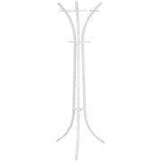 Perchero de metal blanco y 6 ganchos 177x63x51h cm