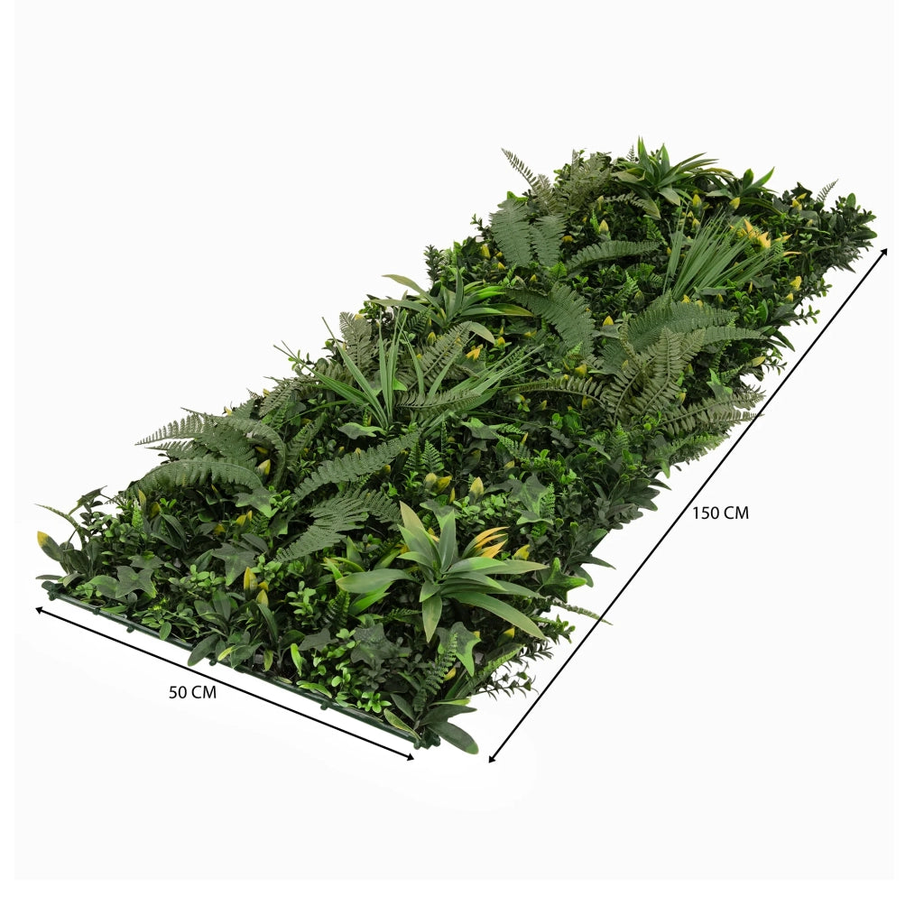 Pannello Parete Vegetale Artificiale Ayla 50x150 cm per Giardino e Casa