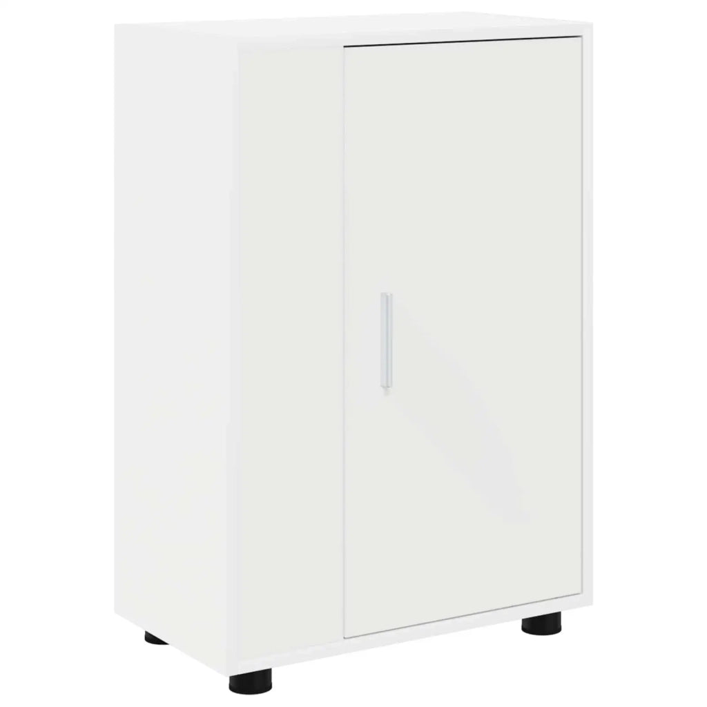 Set mobile TV Montaggio a parete 4 pcs Bianco Legno multistrato 3397896