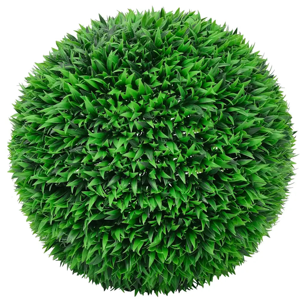 Sfere di Bosso Artificiale con Luci LED 2 pz Verdi 55 cm CFW4366820