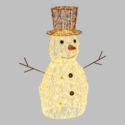 Pupazzo di neve 3D H70cm con MicroLED