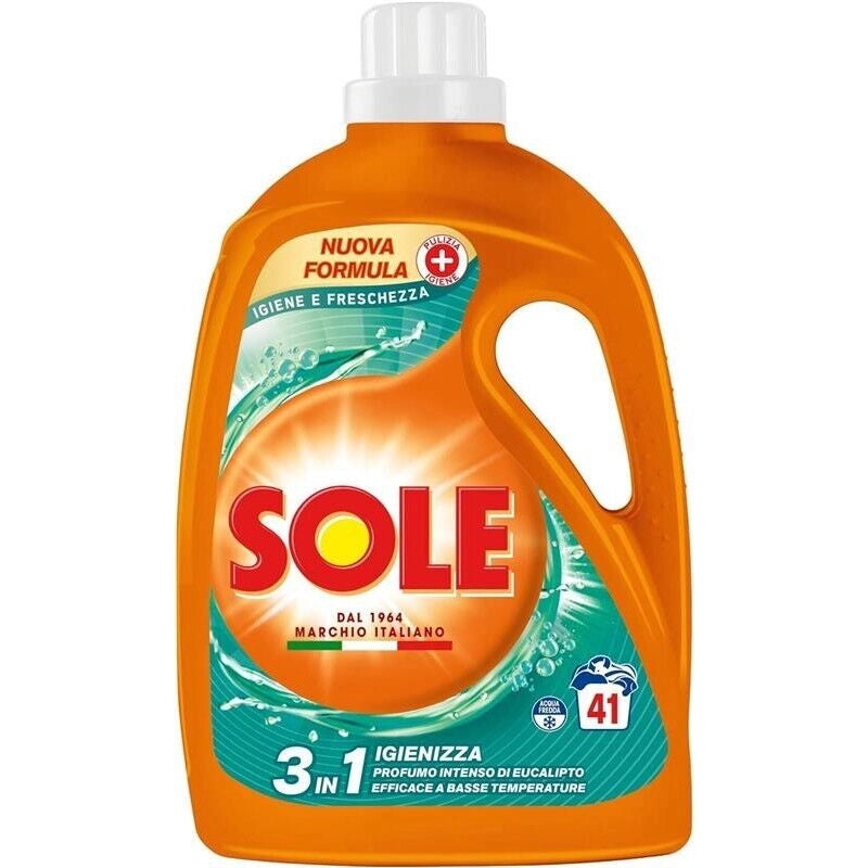 SET 5 DETERSIVO LIQUIDO SOLE DA 41 LAVAGGI IGIENE & FRESCHEZZA