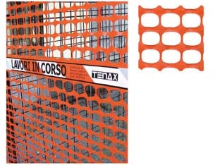 RETE IN PLASTICA PER CANTIERI AREA CANTIERE- - cm.180h. - 1 rotolo TENAX