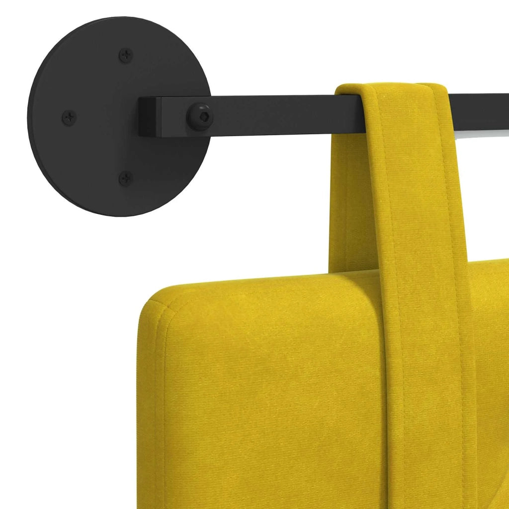 Testiera | Testata sospesa Con luce LED Giallo Velluto