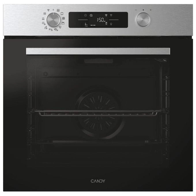 Candy CA6 N5B3EHTX Forno da incasso Elettrico Multifunzione 78 L Classe A++ Easy Steam Wi-Fi hOn 11 Programmi (60x60x60 cm) colore Nero Inox