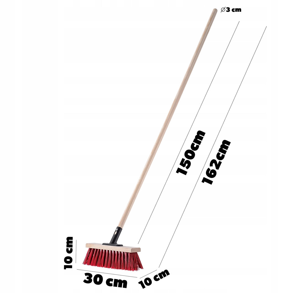Scopa da giardino KADAX per spazzare strade e giardini, 30 cm
