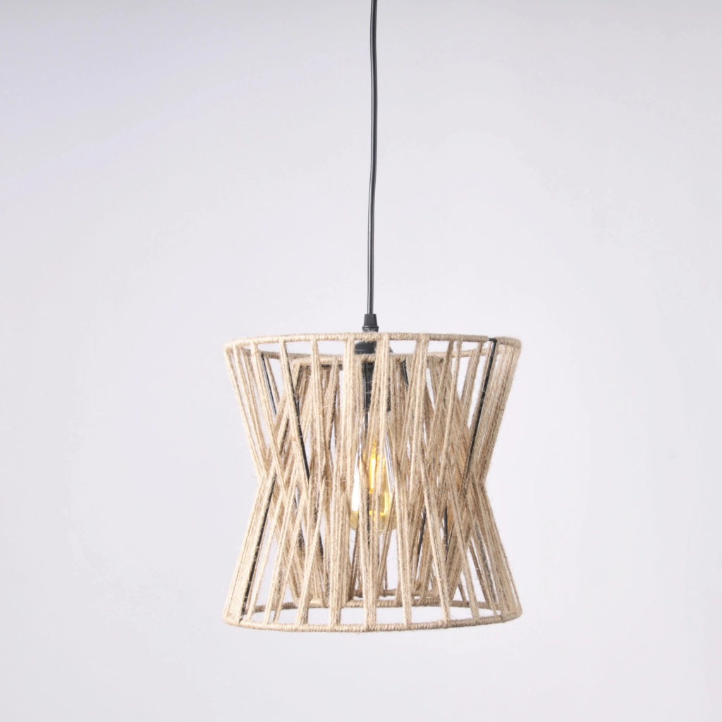 Lampada a sospensione boho VARBERG Polux E27 120cm