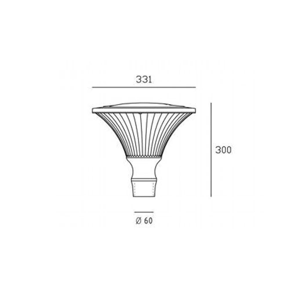 Testapalo Contemporanea Soriano Alluminio Salvia 1 Luce E27
