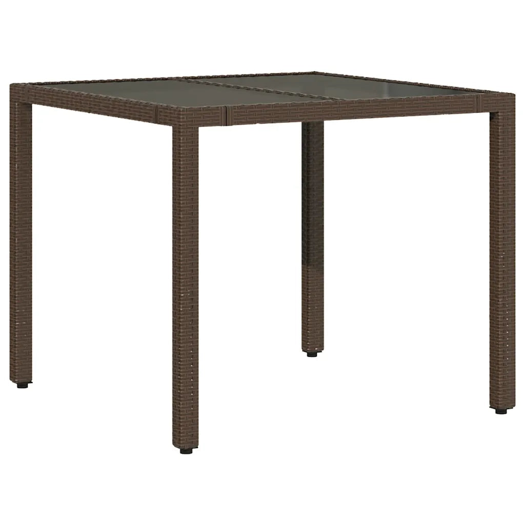 Set Bistrò da Giardino 5 pz con Cuscini in Polyrattan Marrone 3277064