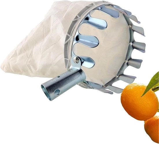 Raccolta Frutta con Tasca - Adatto per Diverse Maniglie - Metallo