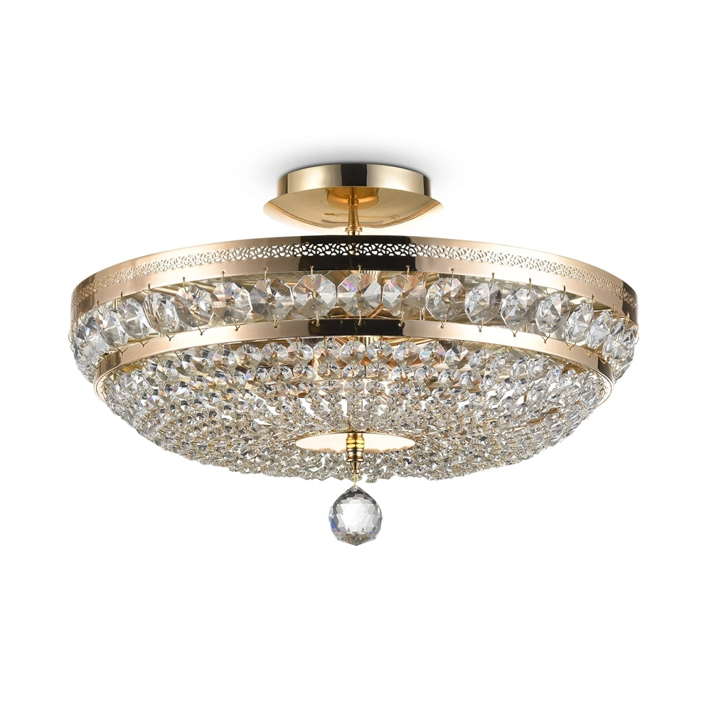 Lampadario Ottilia cristallo ottone 6xE14 Maytoni