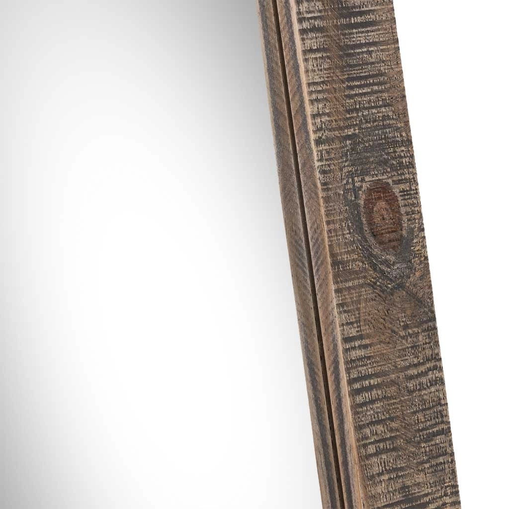 Specchio rettangolare in legno marrone 60x2,5x80h cm