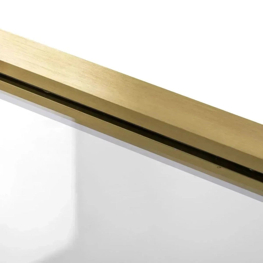 Cabina Doccia Rea Atlas 100x100 Brush Gold destra