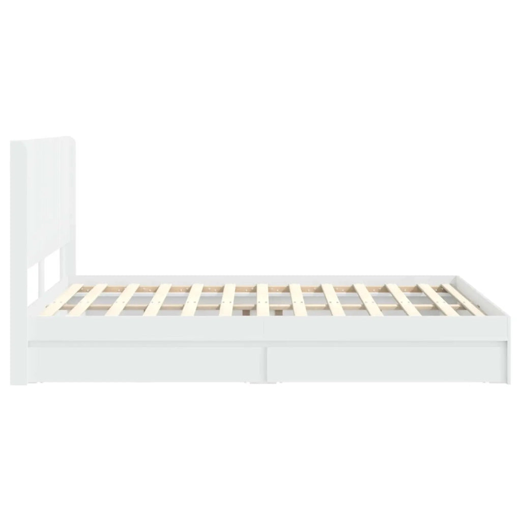 Letto da camera | Struttura del letto con stoccaggio e testata 3 pcs