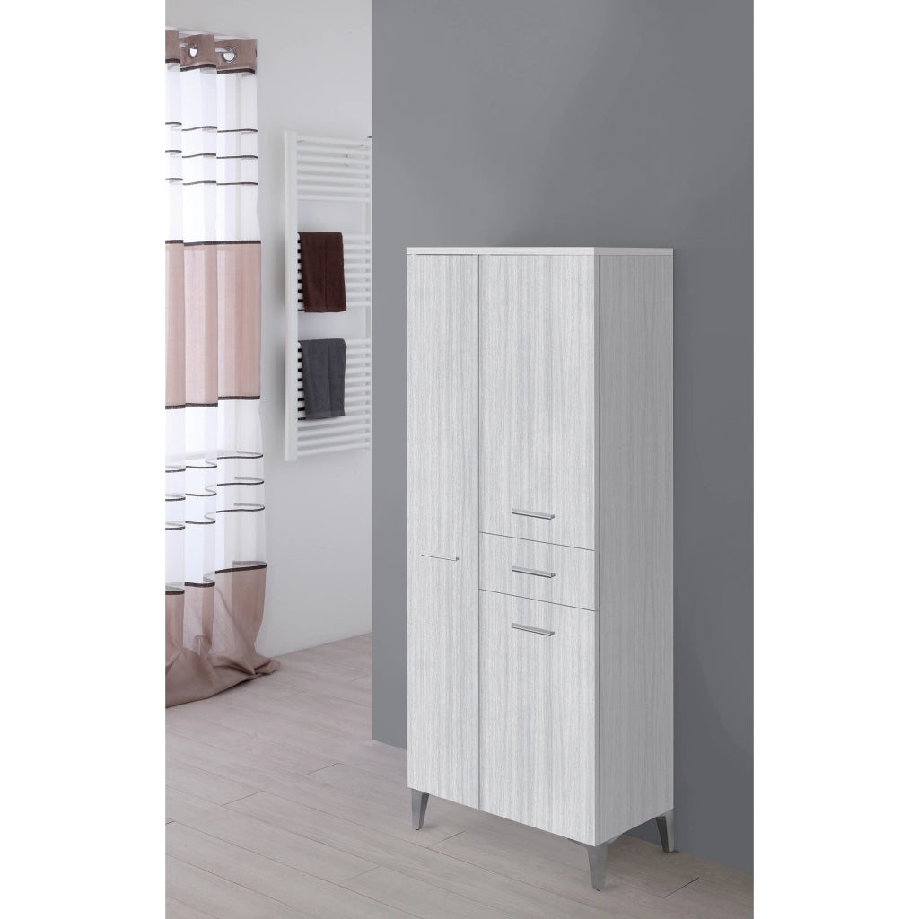 COLONNA DOPPIA 60CM 3 ANTE 1 CASSETTO GRIGIO.